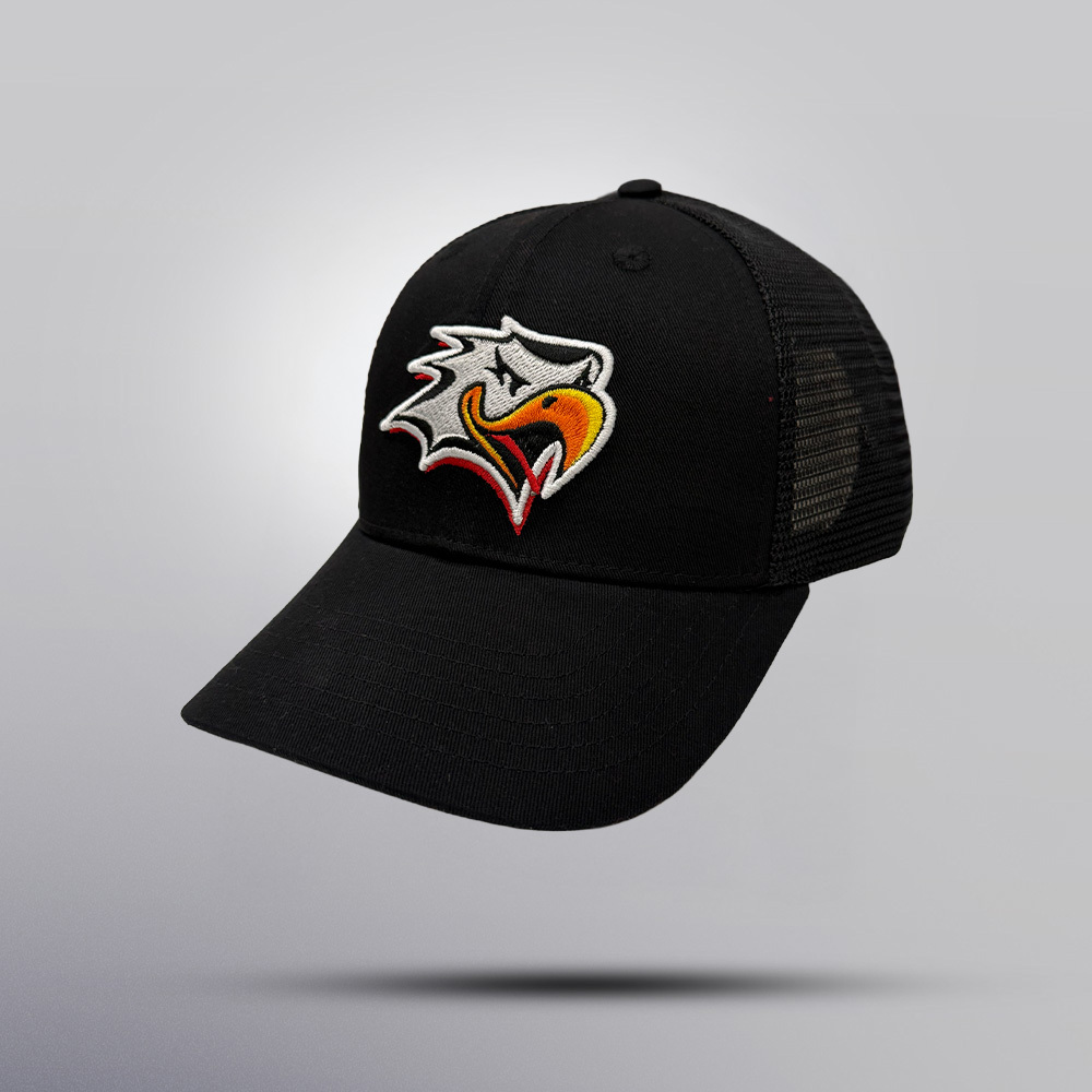 Musta trucker-lippis